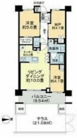 リビオ練馬北町 1階 間取り図