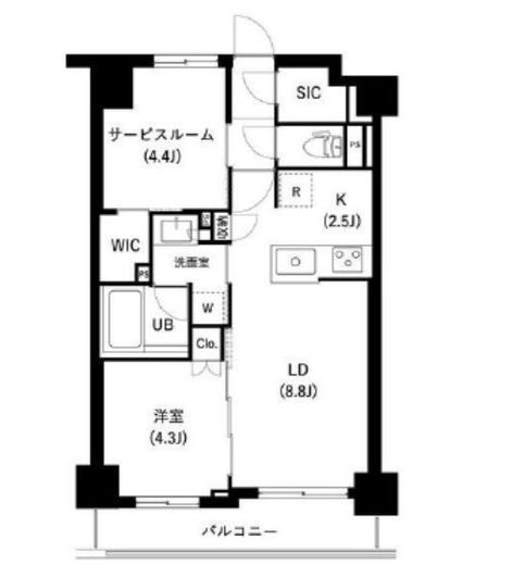 ザ・レジデンス三ノ輪2 204 間取り図