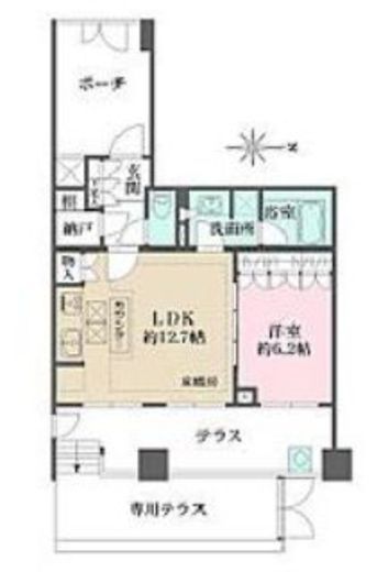 パークハウス飯田橋レジデンス 1階 間取り図