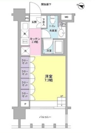 イクサージュ目黒 5階 間取り図