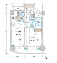リヴシティ関内 3階 間取り図
