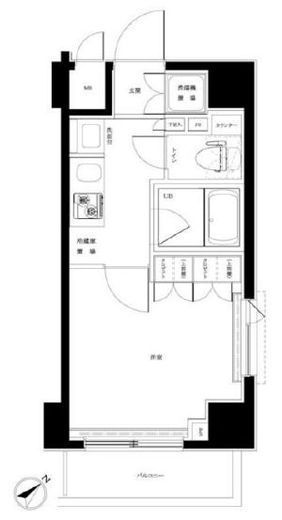 ルーブル横濱反町 8階 間取り図