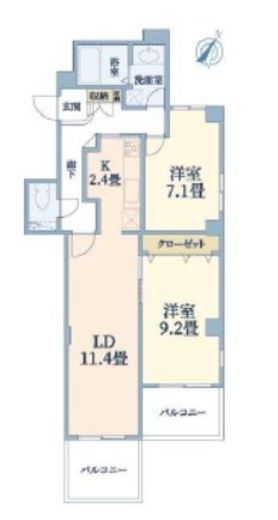 カーサフジマ 6階 間取り図