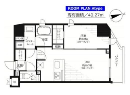 グランドコンシェルジュ新御徒町アジールコート 4階 間取り図