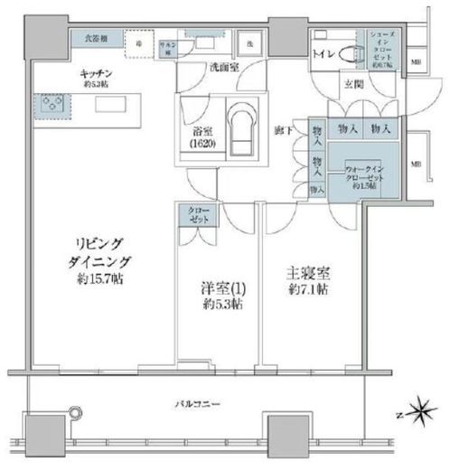 WORLD TOWER RESIDENCE 30階 間取り図