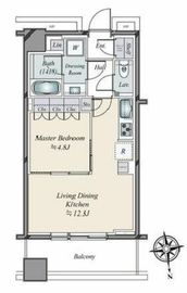 WORLD TOWER RESIDENCE 34階 間取り図
