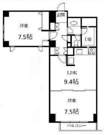 プリンストン赤坂 5階 間取り図