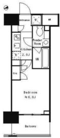 パークキューブ武蔵小杉 1209 間取り図