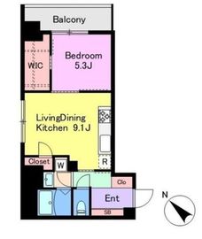 クレド新横浜 703 間取り図