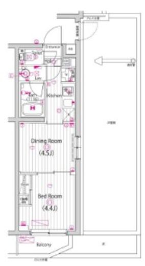 ガーラ・グランディ元住吉 3階 間取り図