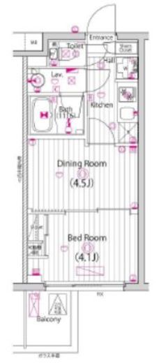 ガーラ・グランディ元住吉 3階 間取り図