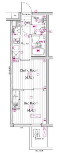 ガーラ・グランディ元住吉 5階 間取り図