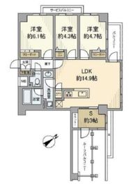 オープンレジデンシア本駒込六丁目 5階 間取り図