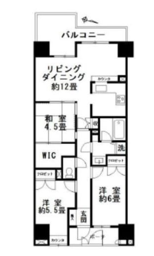 アールヴェール文京大塚公園 6階 間取り図