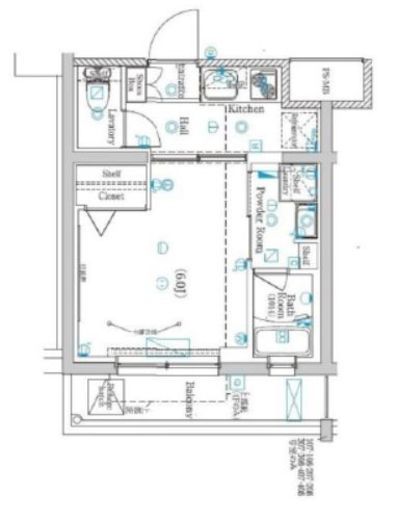 ラフィスタ元町Ⅰ 404 間取り図
