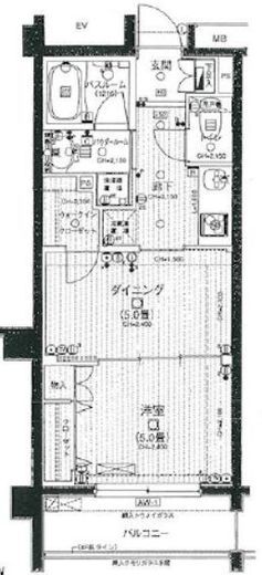 日神デュオステージ三ツ沢 4階 間取り図