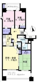 エアーズシティブライトコート 2階 間取り図