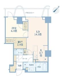 パークコート神宮北参道ザタワー 4階 間取り図