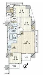 シャリエ三軒茶屋 7階 間取り図