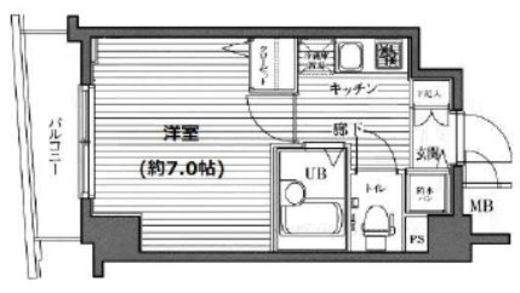 ガラ・ステージ神田神保町 8階 間取り図