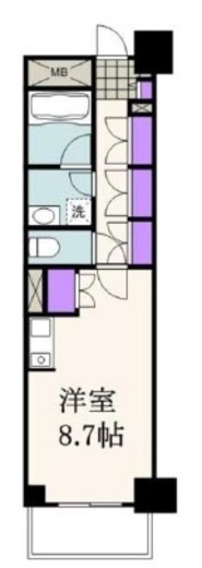 ナイスアーバンステイツ横濱新子安 2階 間取り図