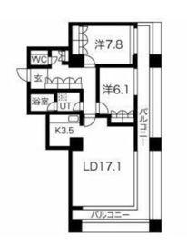 グランパークハイツ 303 間取り図