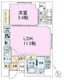 茅場町レジデンス壱番館 503 間取り図