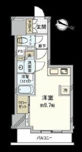 パークリュクス神田多町 9階 間取り図