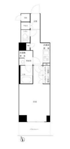 ルーブル白金高輪参番館 305 間取り図
