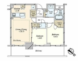 プラウドタワー平井 27階 間取り図