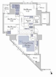 グランドメゾン新宿戸山 6階 間取り図