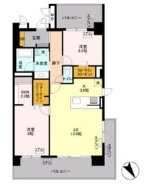 ロイヤルパークスリバーサイド 620 間取り図