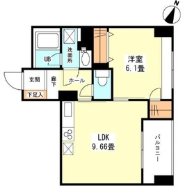 ラベール三越前 602 間取り図