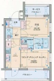 ロアール三軒茶屋 2階 間取り図