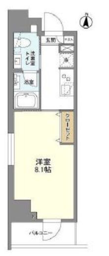 リテラス三ノ輪 401 間取り図