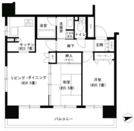 パークキューブ浅草田原町 905 間取り図