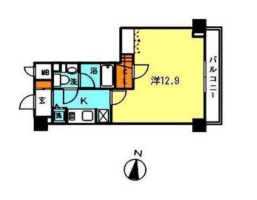 グランハイツ南雪谷 412 間取り図