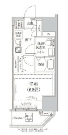 ルフレプレミアム川崎 5階 間取り図