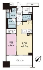 ネベル横浜関内 9階 間取り図