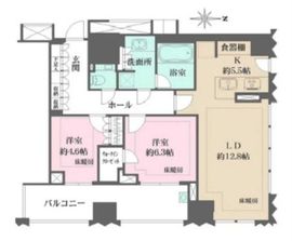 ブランズ千代田富士見 4階 間取り図