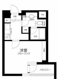 ユニーブル恵比寿 1階 間取り図