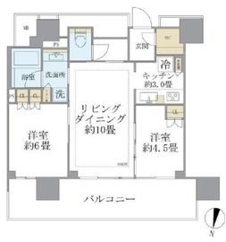 シティタワーズ板橋大山サウスタワー 609 間取り図