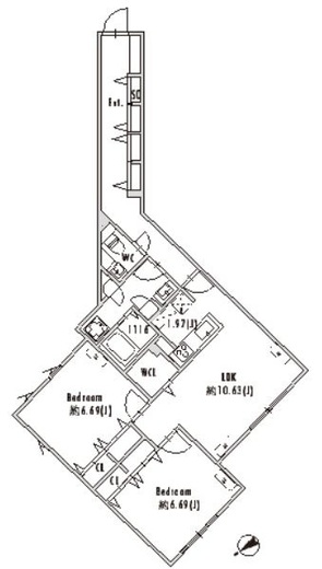 GRAN PASEO下北沢 (グランパセオ下北沢) 205 間取り図