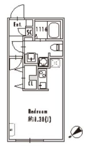 GRAN PASEO下北沢 (グランパセオ下北沢) 206 間取り図