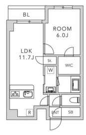 クレアーレ上目黒諏訪山 103 間取り図