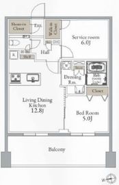 グランカーサ町屋 602 間取り図