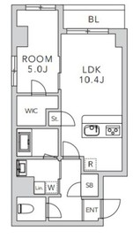 クレアーレ上目黒諏訪山 304 間取り図