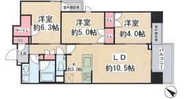 リビオレゾン人形町 2階 間取り図