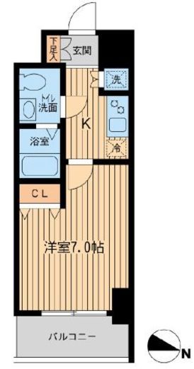 KDXレジデンス立川 1307 間取り図