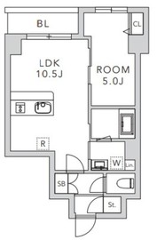 クレアーレ上目黒諏訪山 201 間取り図